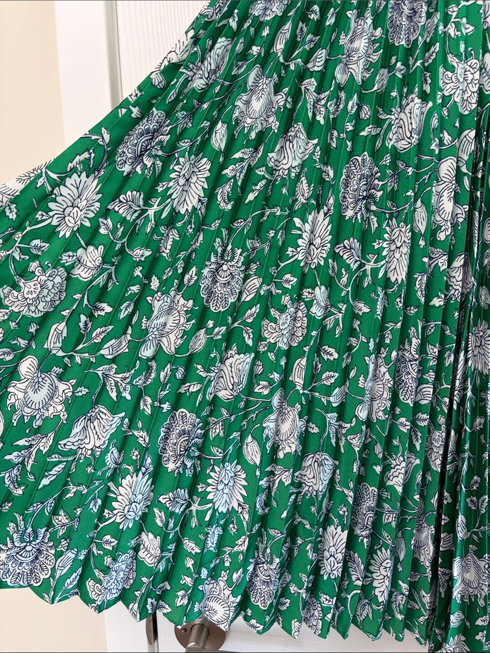 J. Crew Floral Pleated Midi Skirt - Picture 3 of 8
